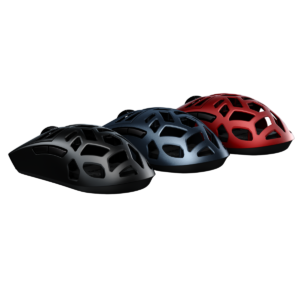 Blue, red, black
